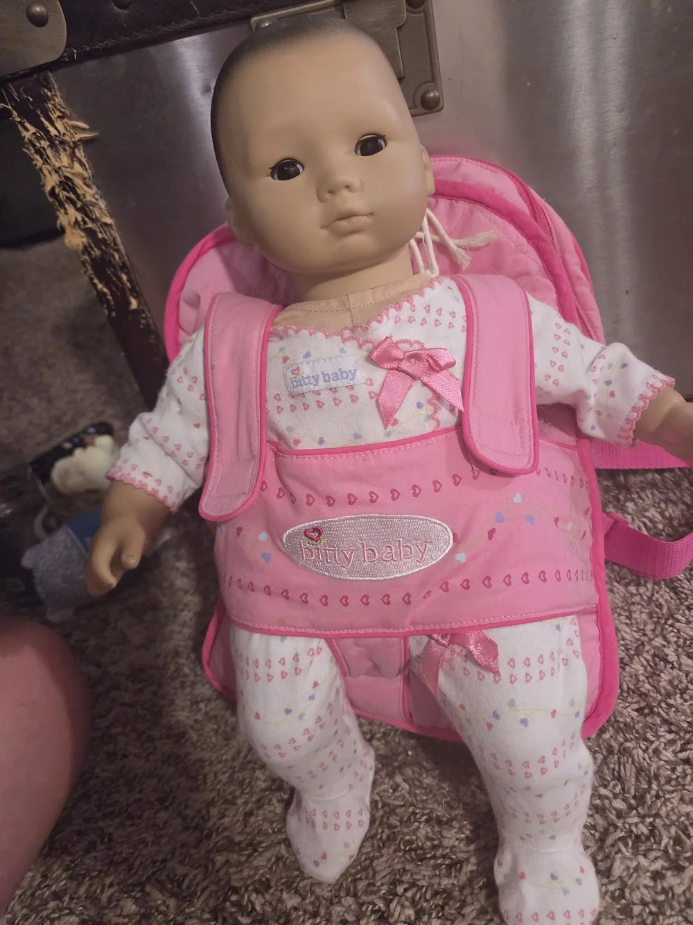 American Girl Pink Quilted Kids Backpack